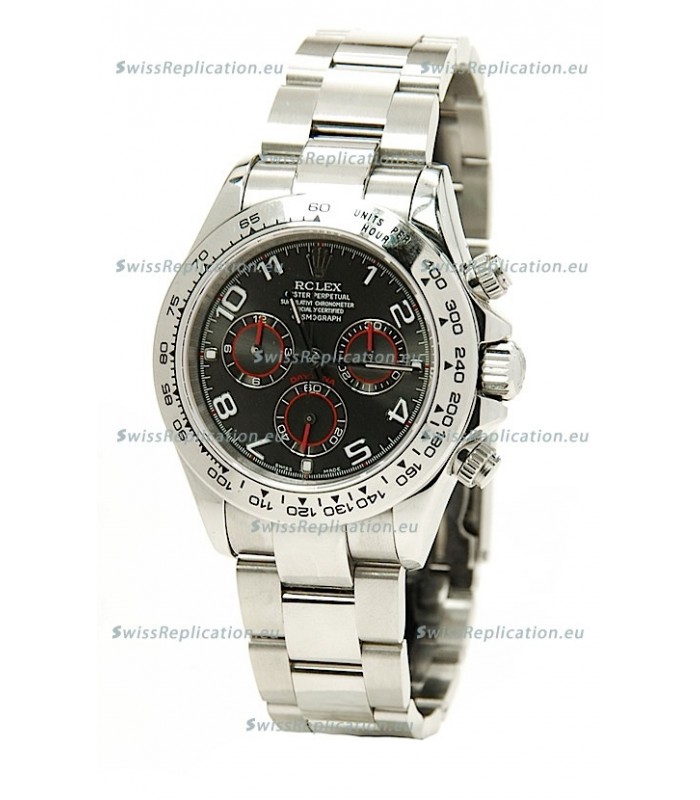 Rolex Daytona Cosmograph 2011 Edition Swiss Replica Watch in Black Dial