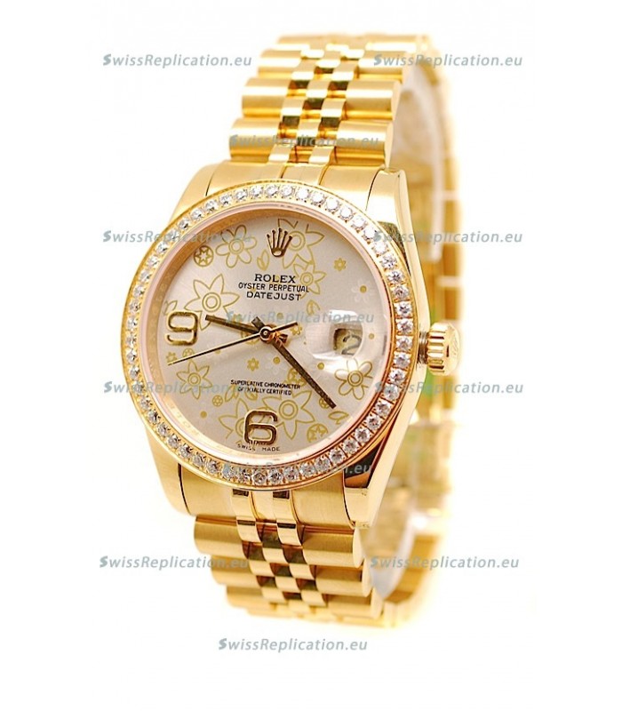 Rolex Datejust Floral Motif 2011 Edition Swiss Replica Watch