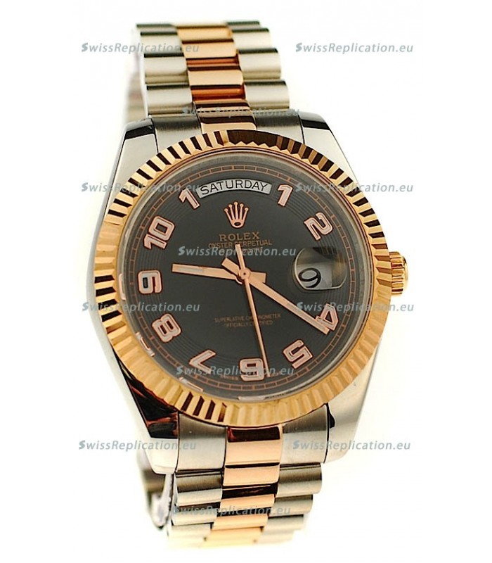 Rolex Day Date Two Tone Swiss Replica Watch 