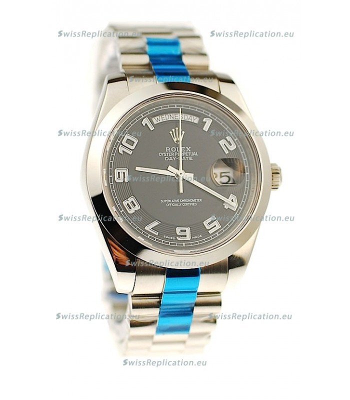 Rolex Day Date II Silver Japanese Replica Watch