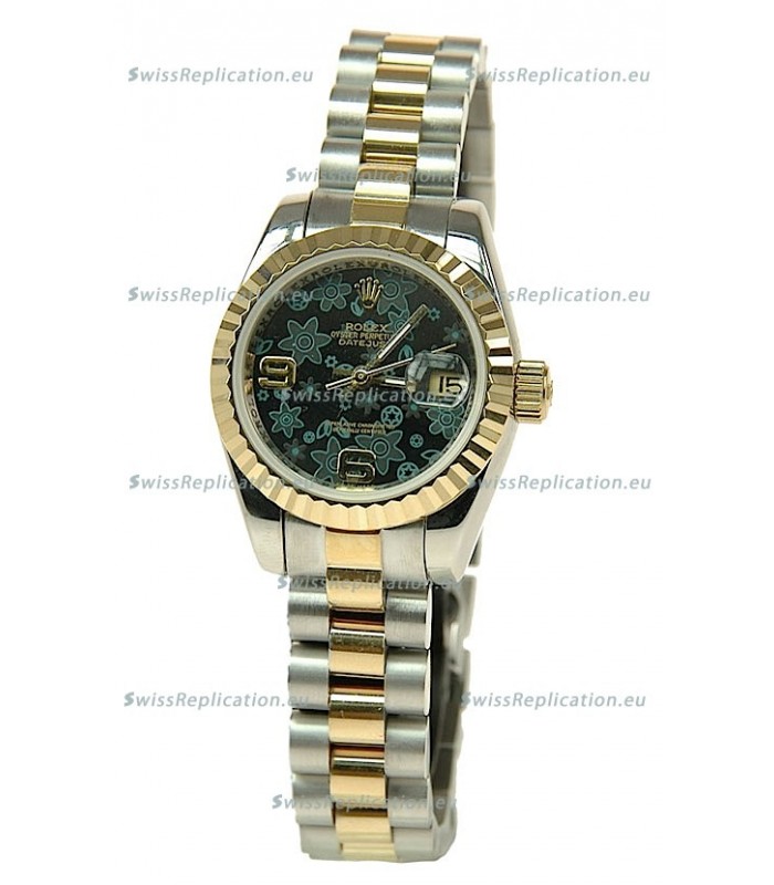 Rolex Floral Motif Datejust Ladies Replica Watch