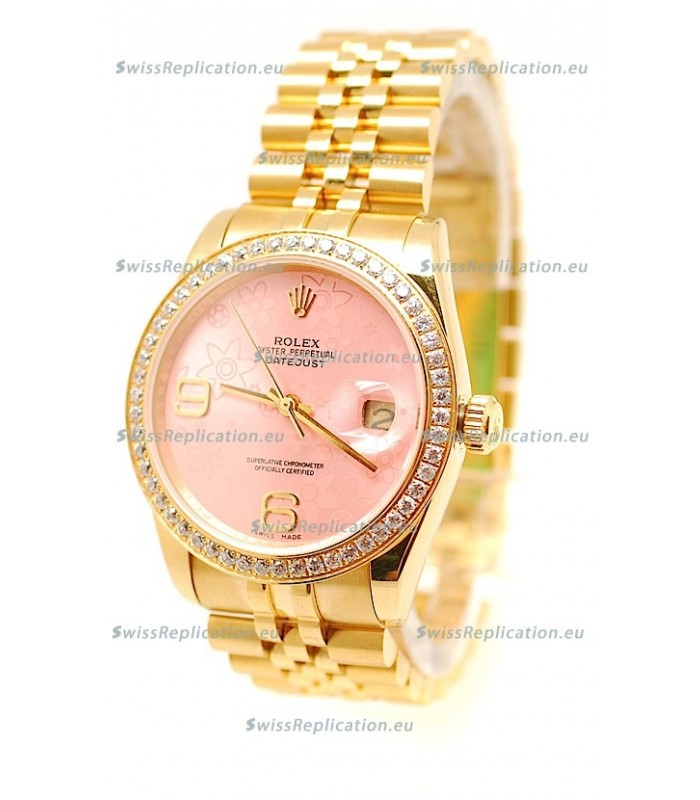 Rolex Datejust Floral Motif 2011 Edition Swiss Replica Watch