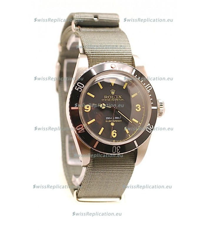 Rolex Submariner Swiss Watch Nylon Strap Watch