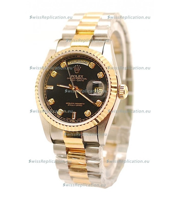 Rolex Day Date Two Tone Japanese Replica Watch