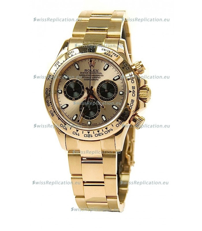 Rolex Daytona Cosmograph Swiss Replica Watch in Gold Plated