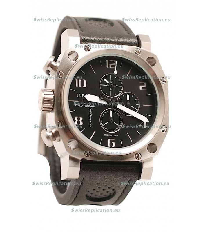 U-Boat Thousand of Feet Japanese Replica Watch in Black Dial