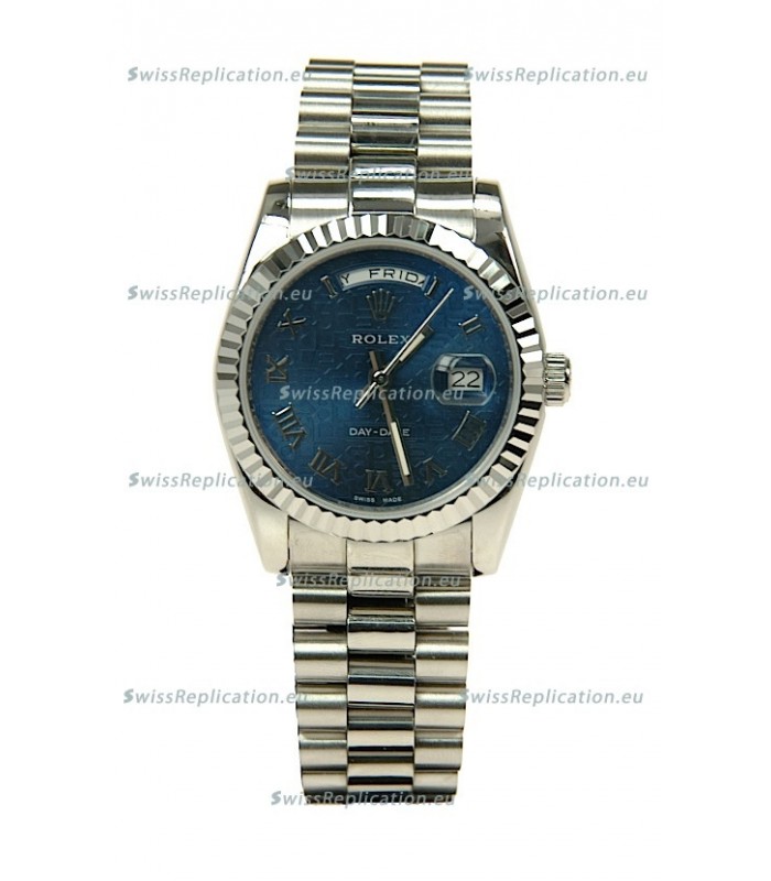 Rolex Day Date-Silver Japanese Replica Watch