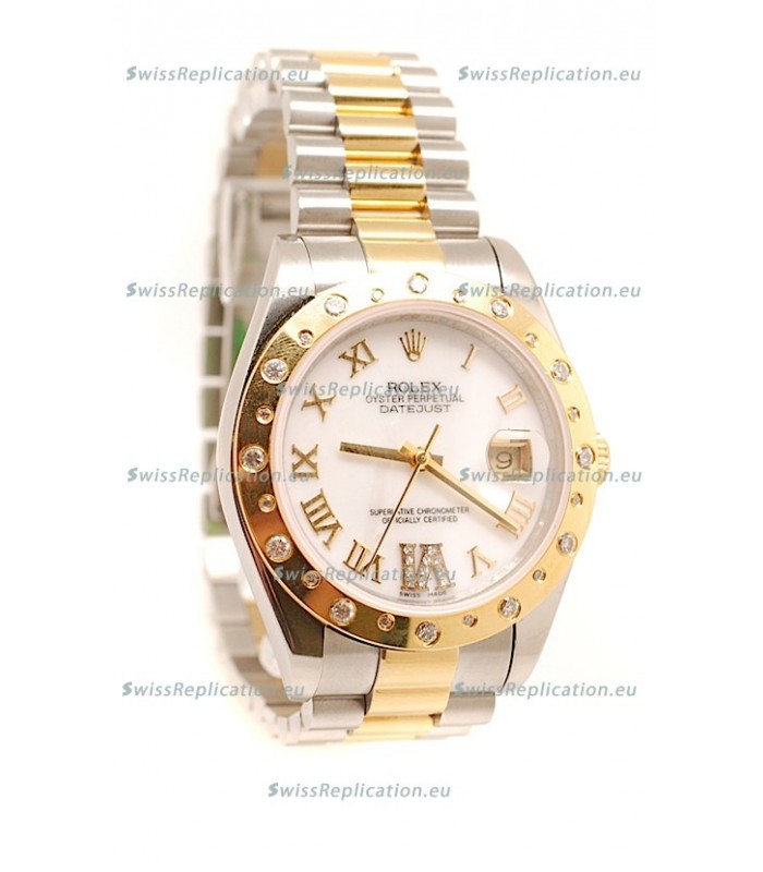 Rolex Datejust Mens Replica Two Tone Watch