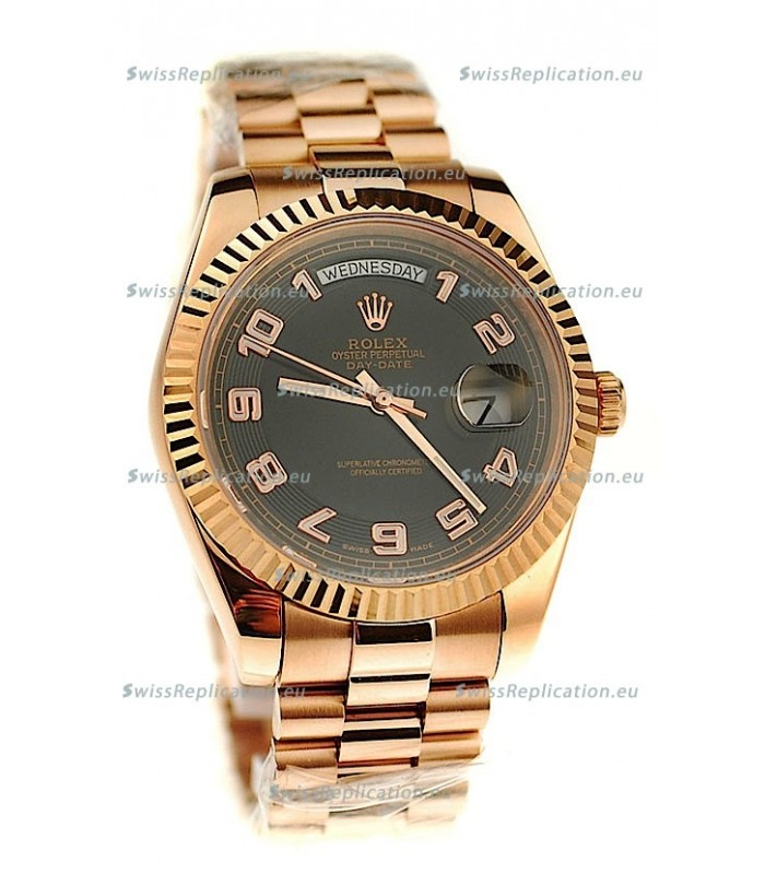 Rolex Day Date Pink Gold Japanese Replica Watch