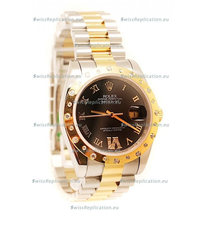 Rolex DateJust Mid-Sized Gold Japanese Replica Watch 