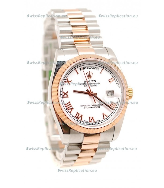 Rolex Day Date Two Tone Swiss Replica Watch