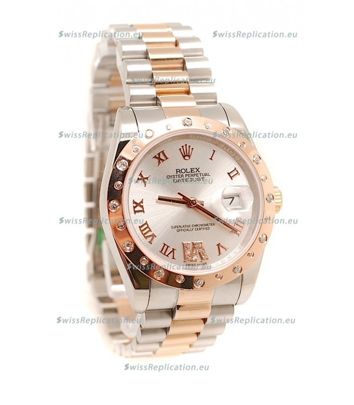 Rolex DateJust Mid-Sized Gold Japanese Replica Watch 