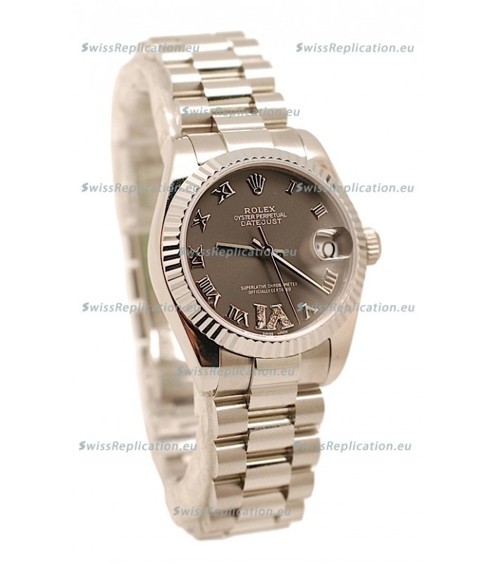 Rolex Oyster Perpetual Datejust Diamonds VI Japanese Replica Watch -36MM