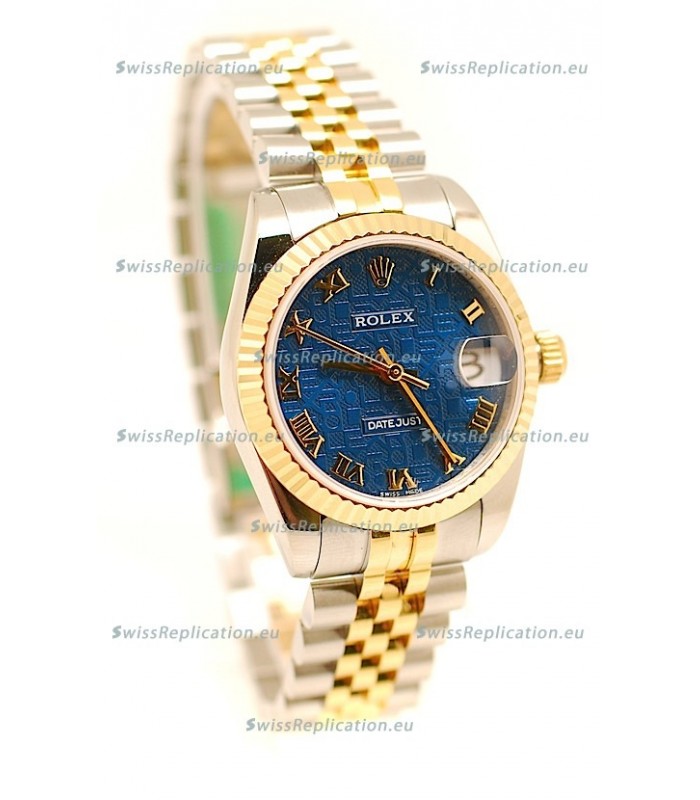 Rolex DateJust Mid-Sized Japanese Replica Two Tone Watch