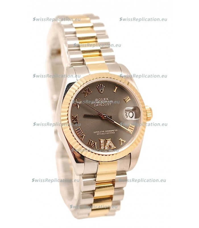 Rolex Oyster Perpetual Datejust Diamonds VI Japanese Replica Watch -36MM
