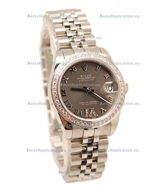 Rolex Oyster Perpetual Datejust Diamonds VI Japanese Replica Watch -36MM