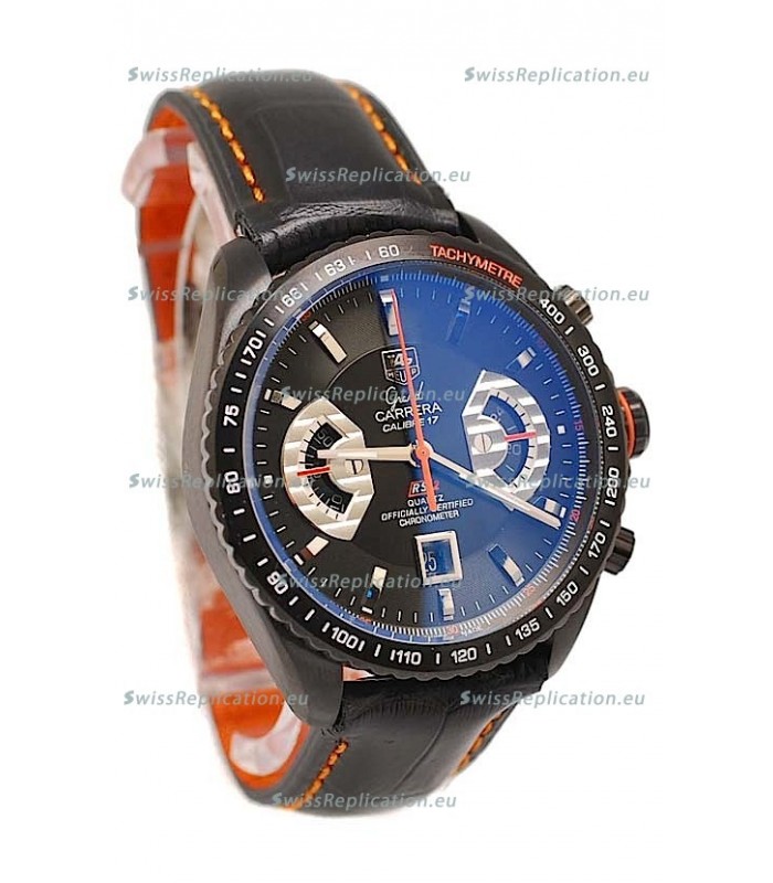 Tag Heuer Grand Carrera Japanese Replica PVD Watch 