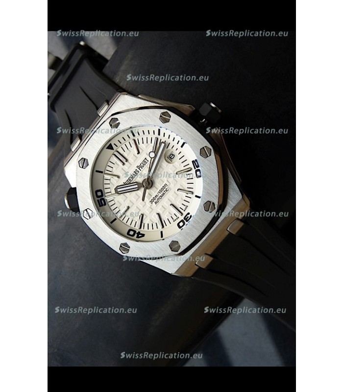 Audemars Piguet Scuba Japanese Replica Watch White Dial