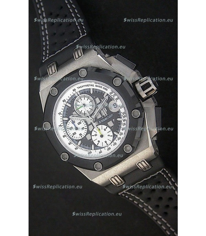 Audemars Piguet Royal Oak Offshore Rubens Barrichello Titanium Swiss Watch - Secs hand 12 O Clock