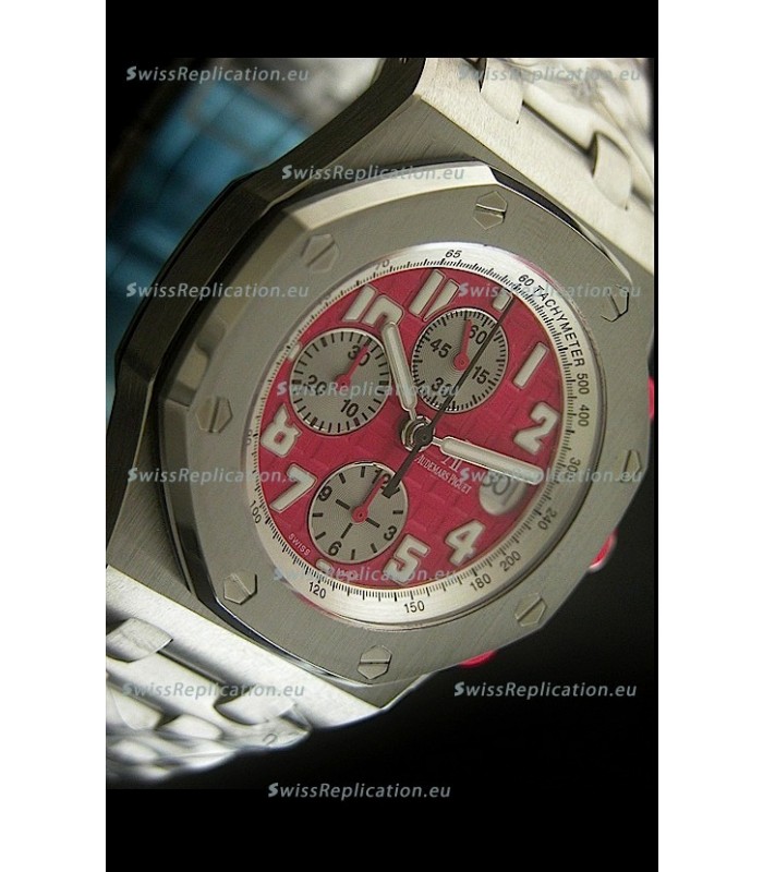 Audemars Piguet Royal Oak Offshore Swiss Watch in Red Dial - Secs hand 12 O clock