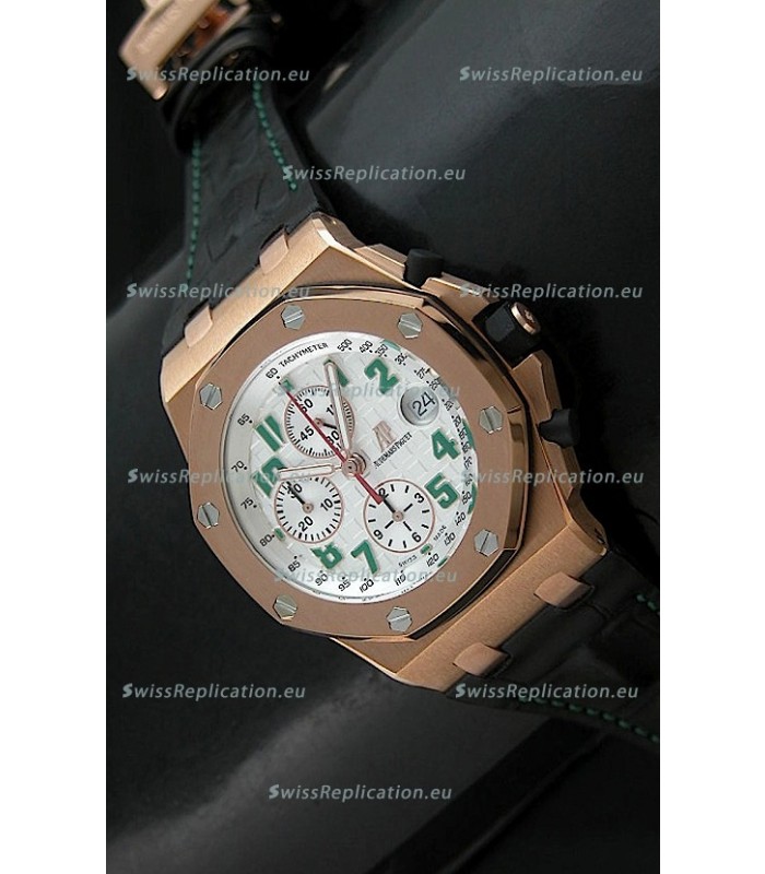 Audemars Piguet Royal Oak Offshore Pride of Mexico Swiss Watch - Secs hands at 12 O'Clock