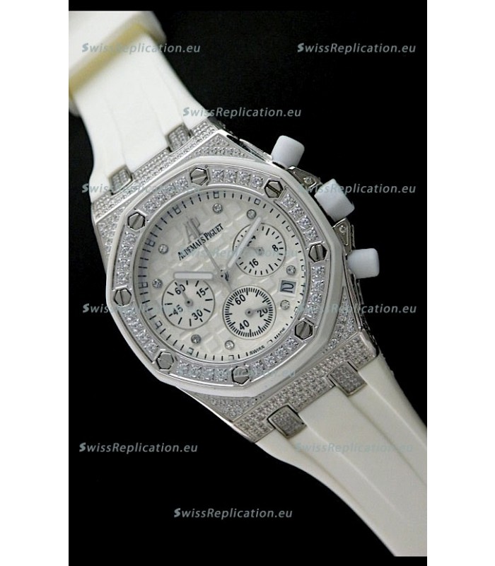 Audemars Piguet Royal Oak Ladies Alinghi Limited Edition Japanese Watch in White