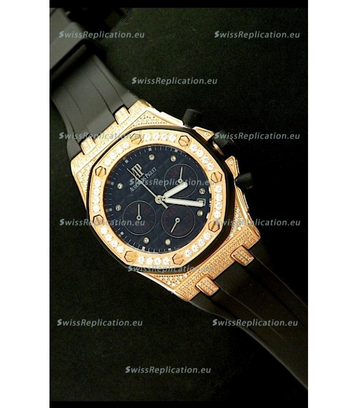 Audemars Piguet Royal Oak Ladies Alinghi Limited Edition Japanese Watch in Yellow Gold