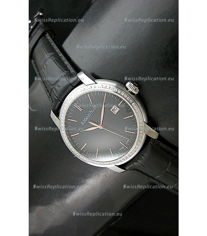 Audemars Piguet Jules Classic Swiss Automatic Watch in Black Dial