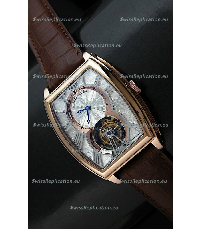 Breguet 986 AI Swiss Watch in Silver & Golden Dial