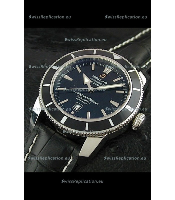 Breitling Superocean Swiss Replica Watch in Black Dial