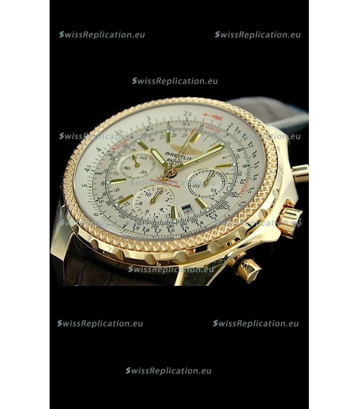 Breitling Bentley Swiss Replica Watch in White Dial