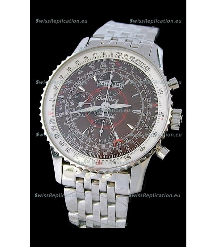 Breitling Navitimer World Swiss Replica Watch in Brown Dial