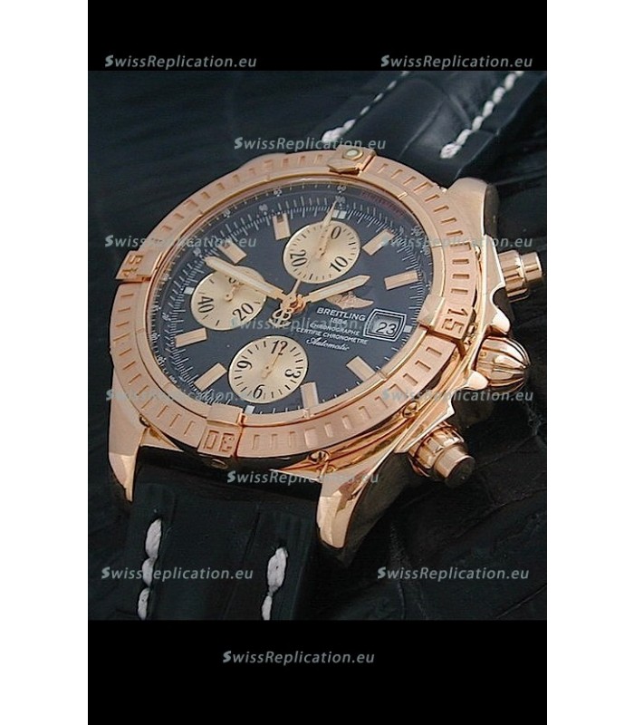 Breitling Windrider Swiss Replica Watch in Black Dial