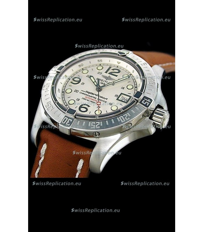 Breitling Superocean Steelfish Swiss Replica Watch in White Dial