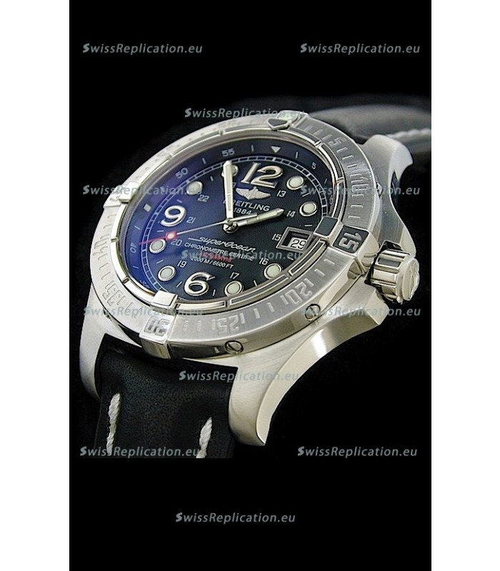 Breitling Superocean Steelfish Swiss Replica Watch in Black Dial