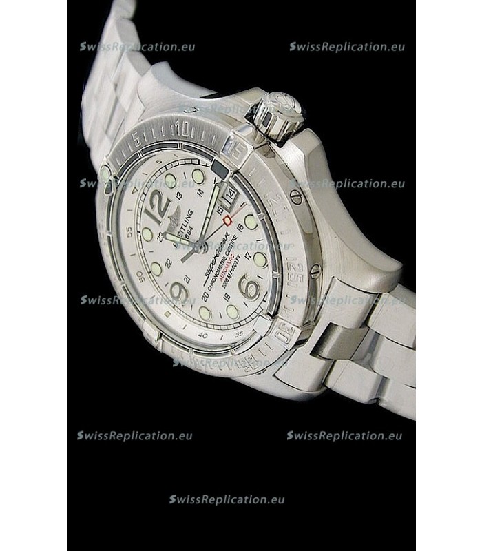 Breitling Superocean Steelfish Swiss Replica Watch in White Dial