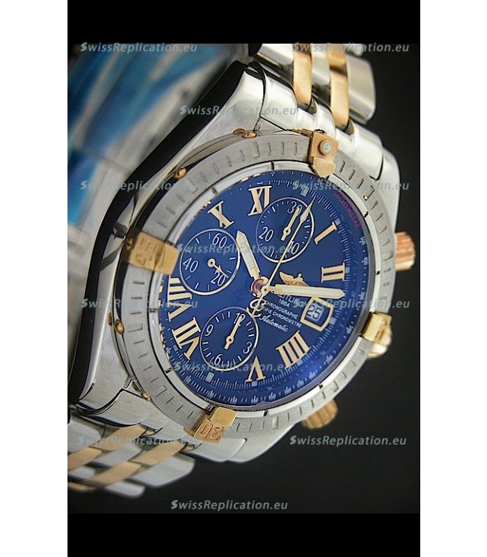Breitling Chronomat Evolution Swiss Replica Watch in Black Dial