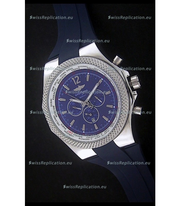 Breitling Bentley Chronograph Japanese Replica Watch in Blue Dial