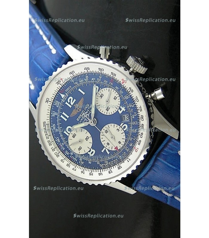 Breitling Navitimer Swiss Replica Watch in Blue Dial- Mirror Replica Watch