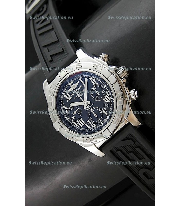 Breitling Chronomat Swiss Replica Watch in Rubber Strap