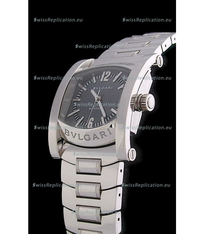 Bvlgari Assioma Japanese Replica Automatic Watch in Black Dial