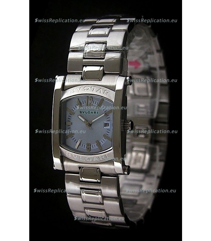 Bvlgari Assioma Japanese Replica Quartz Watch in Blue Dial