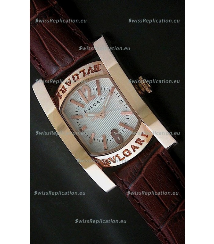 Bvlgari Assioma Japanese Replica Quartz Watch in White Dial