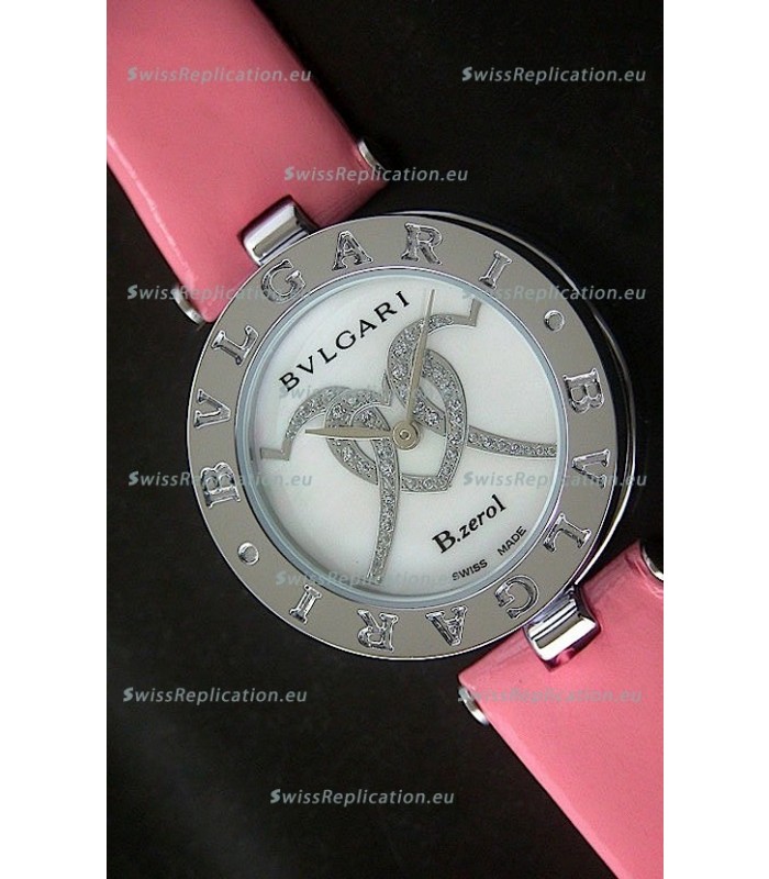 Bvlgari B.zerol Japanese Replica Quartz Watch in White Dial