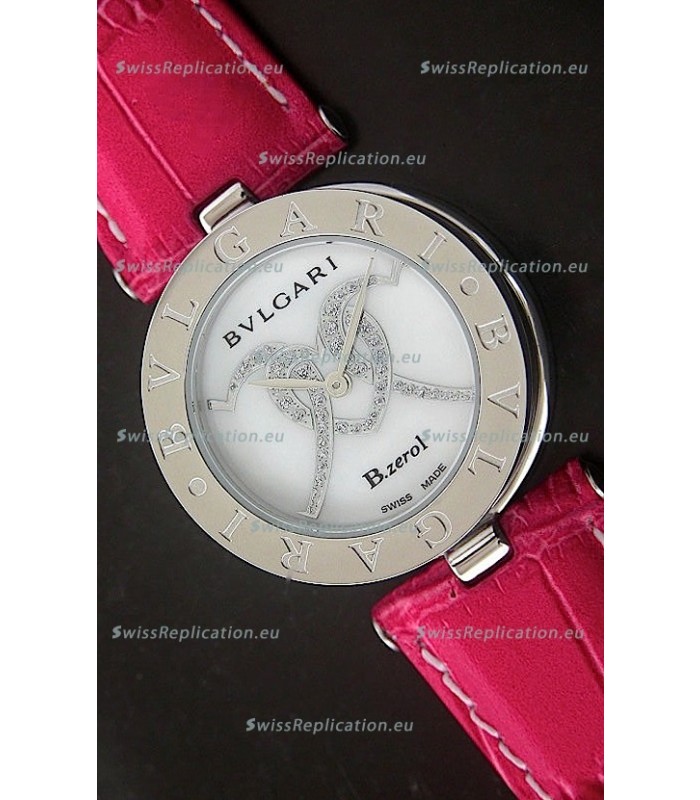 Bvlgari B.zerol Japanese Replica Quartz Watch in White Dial
