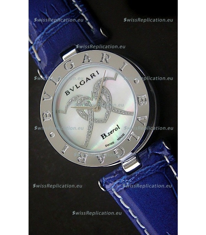 Bvlgari B.zerol Japanese Replica Quartz Watch in White Dial