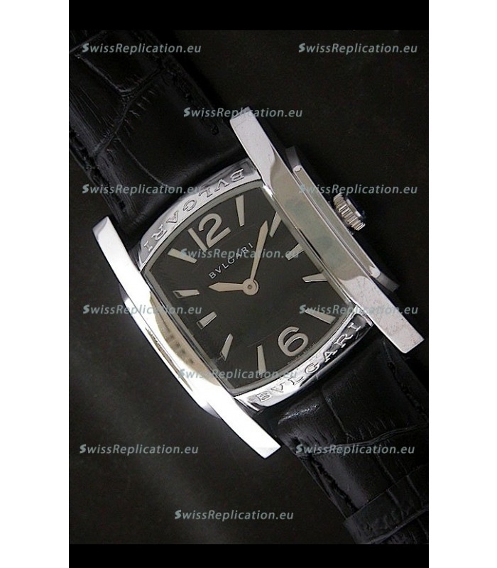 Bvlgari Assioma Japanese Replica Quartz Watch in Black Dial