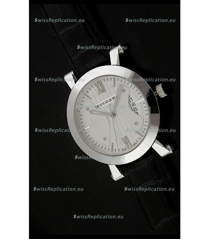 Bvlgari Sotirio Bulgari Swiss Replica Watch in White Dial