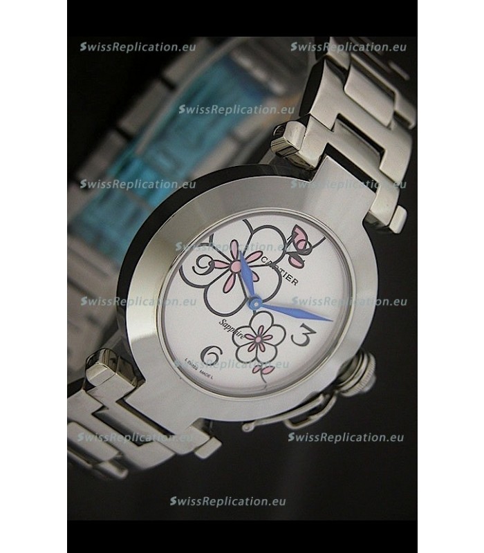 Cartier Pasha de Ladies Replica Watch in White Dial