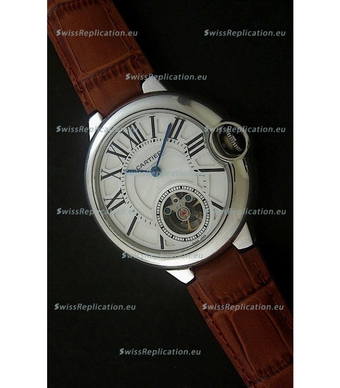 Cartier Ballon de Japanese Replica Watch in White Dial